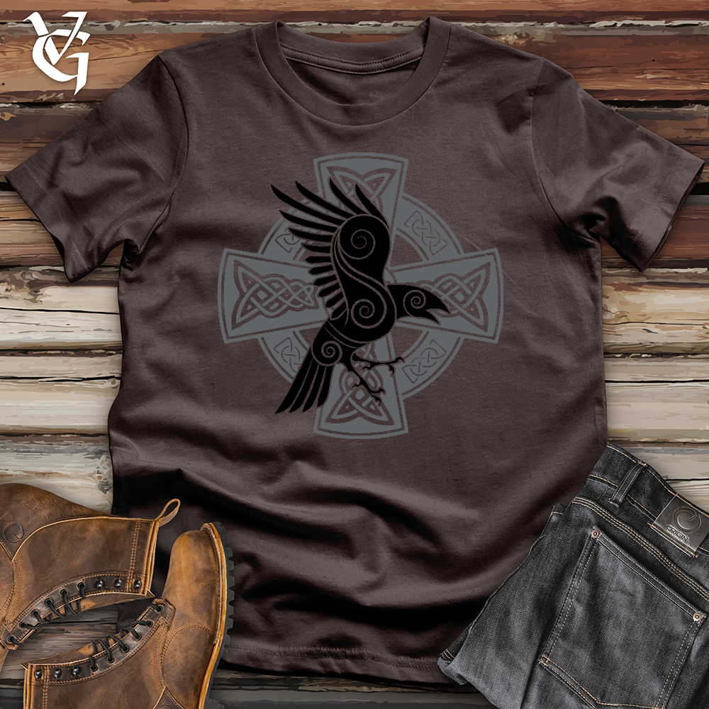 Celtic Cross Raven Softstyle Tee