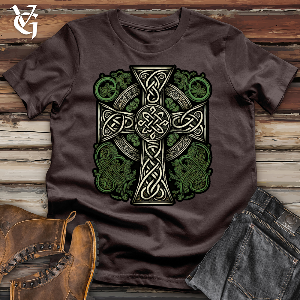 Green Celtic Cross Softstyle Tee