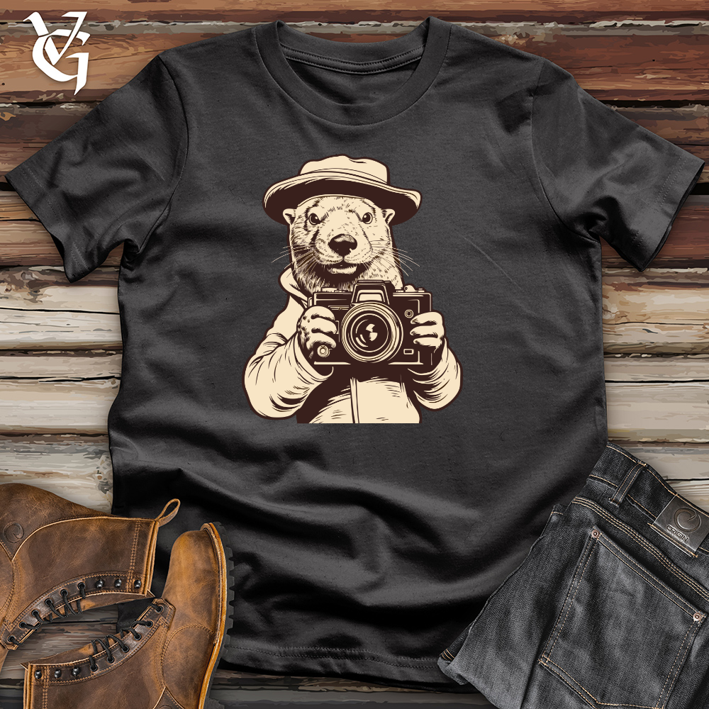 Otter Behind the Camera Clicks Cotton Tee