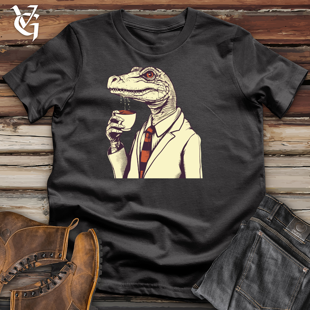 Coffeetime Lizard Tranquility Cotton Tee