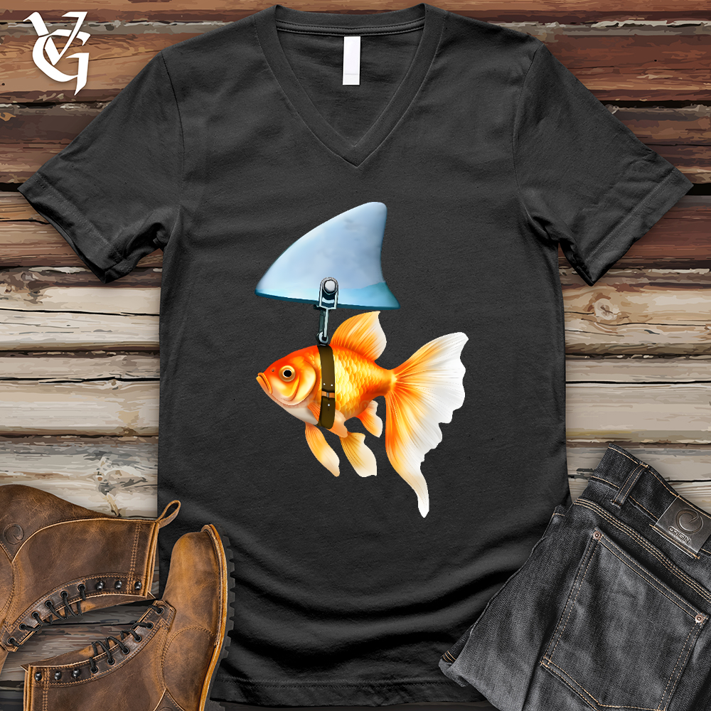 Goldfish Shark Fin V-Neck Tee