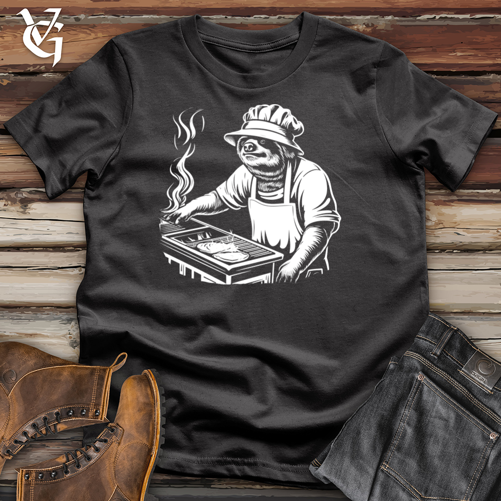 Grillmaster Sloth Sizzles Cotton Tee