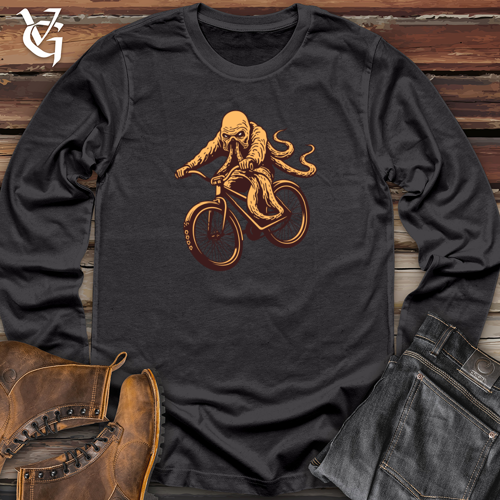 Bike Riding Kraken Long Sleeve