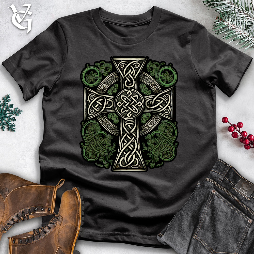Green Celtic Cross Tee