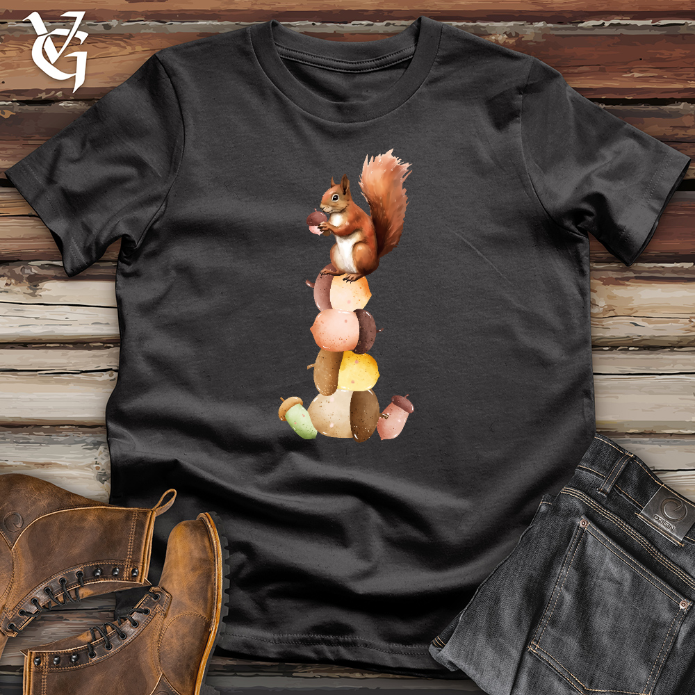 Squirrel Acorn Tower Cotton Tee