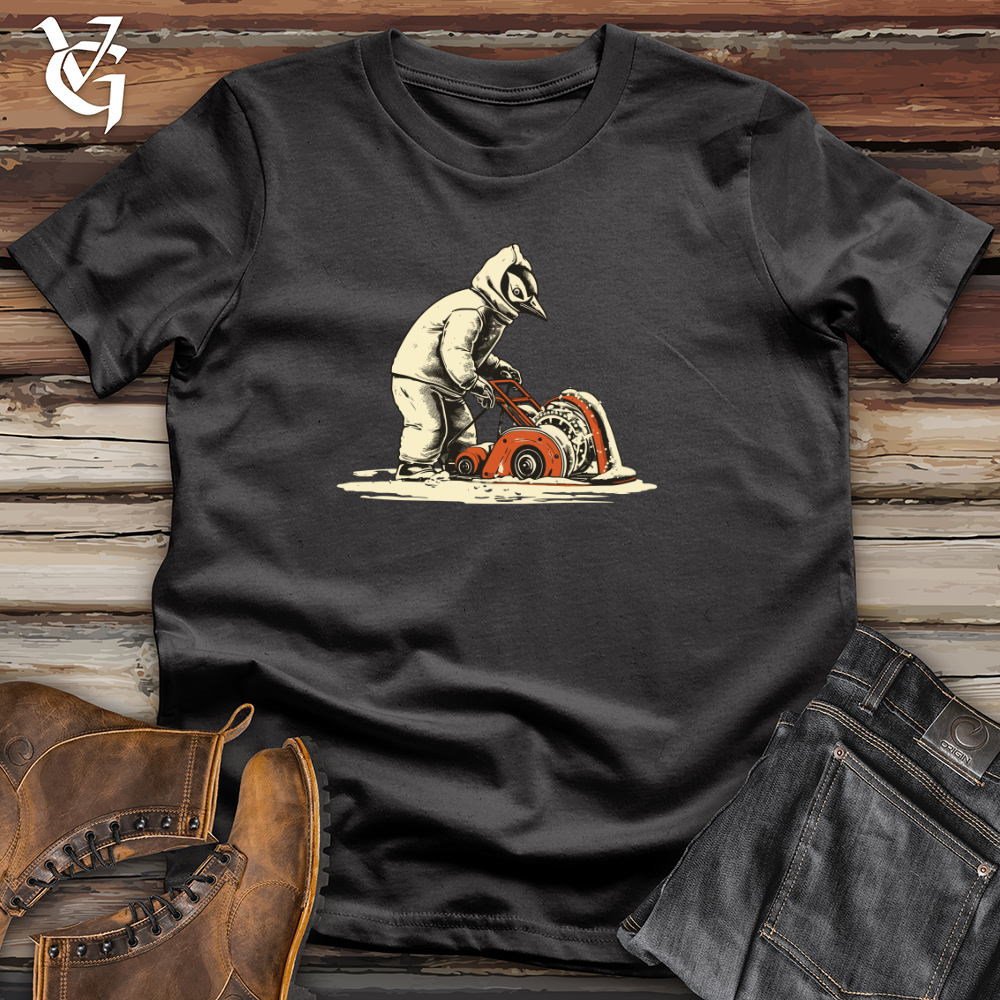 Vintage Snow Blower Penguin Cotton Tee