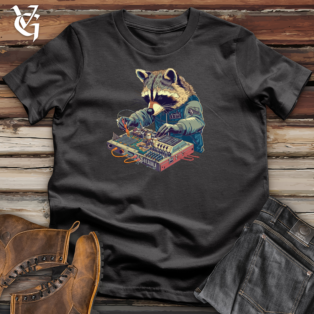 Raccoon Sound Engineer Cotton Tee