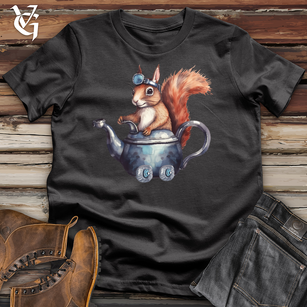 Squirrel Tea Pot Ride Cotton Tee