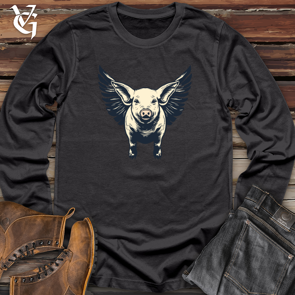 Vintage Winged Swine Long Sleeve