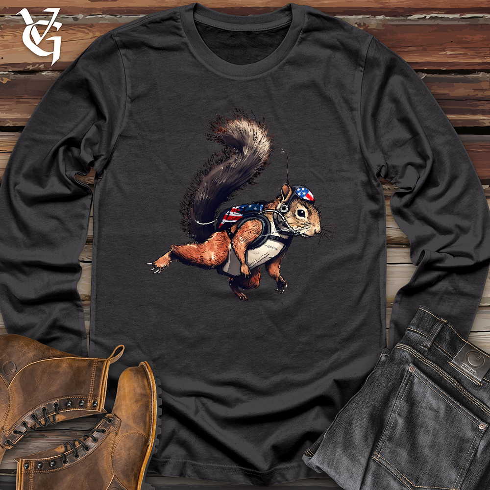 American Skydiving Squirrel Long Sleeve