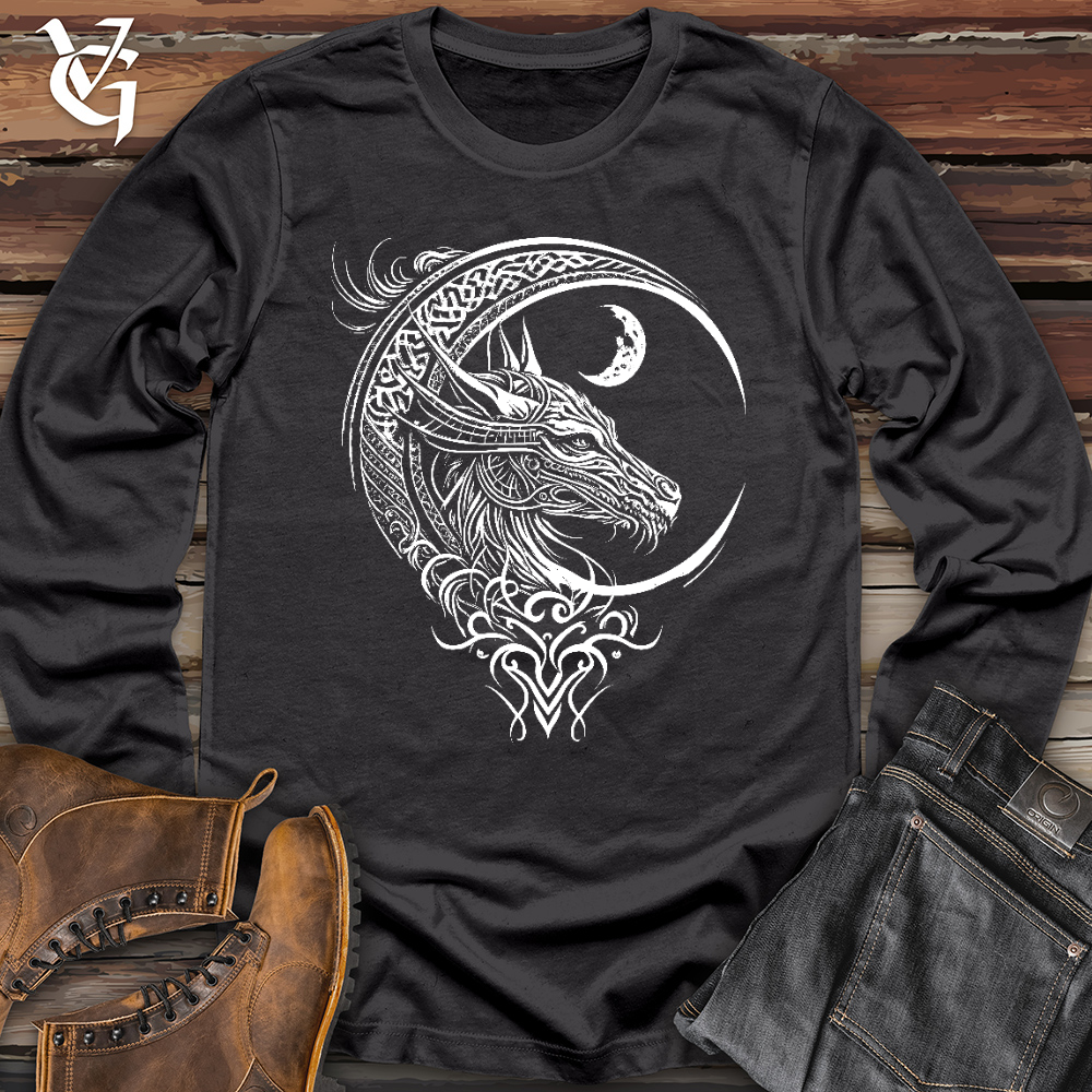 Celtic Dragon and Moon Long Sleeve