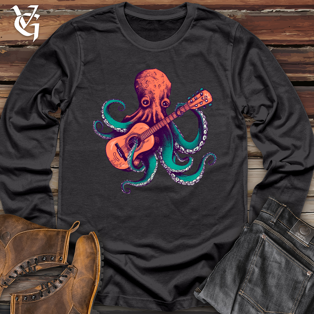Octopus Guitarist Long Sleeve Tee