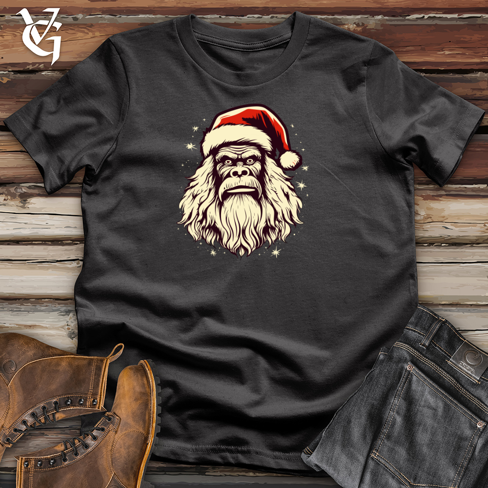 Retro Santa Sasquatch Cotton Tee