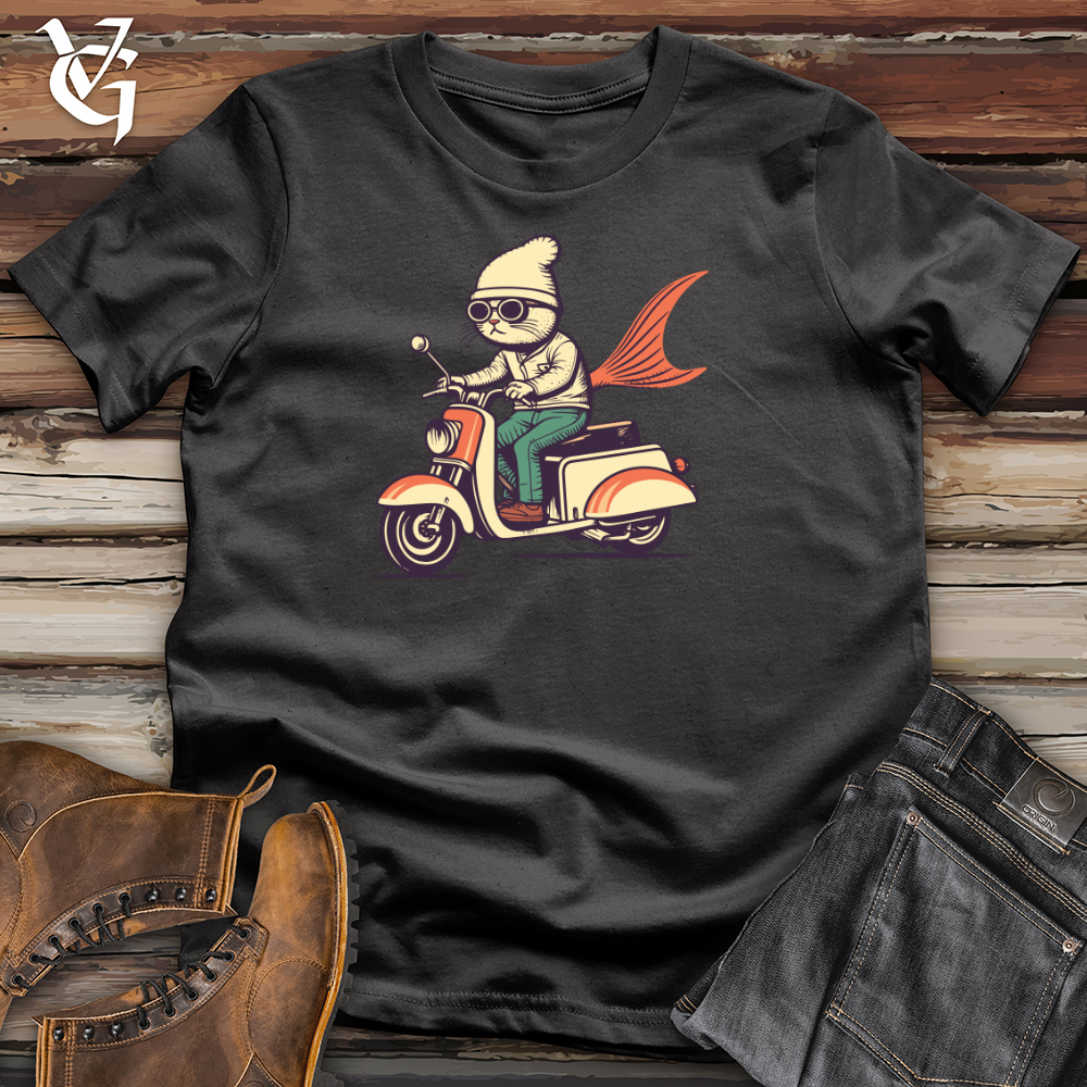 Cat Fish Scooter Adventure Cotton Tee