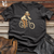 Vintage Bike Riding Golden Cotton Tee