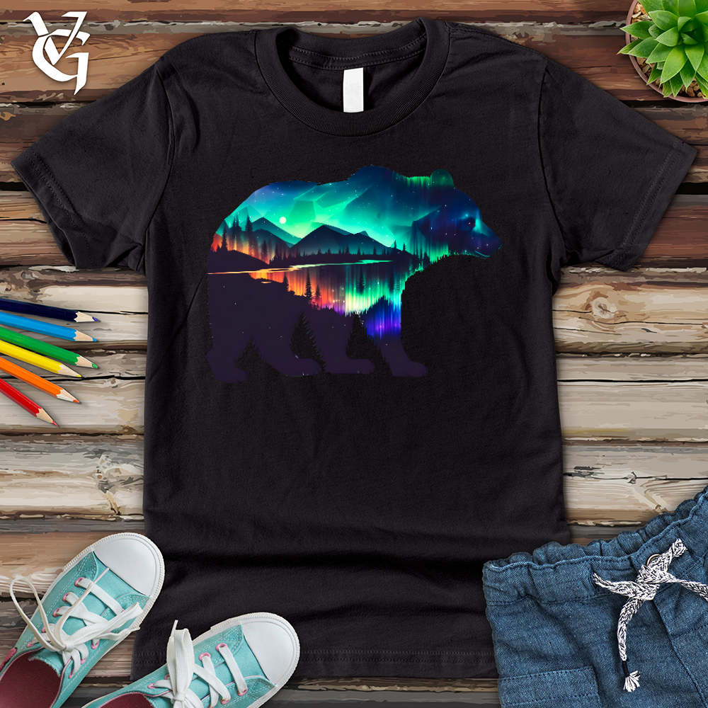 Northern Lights Bear Youth Tee