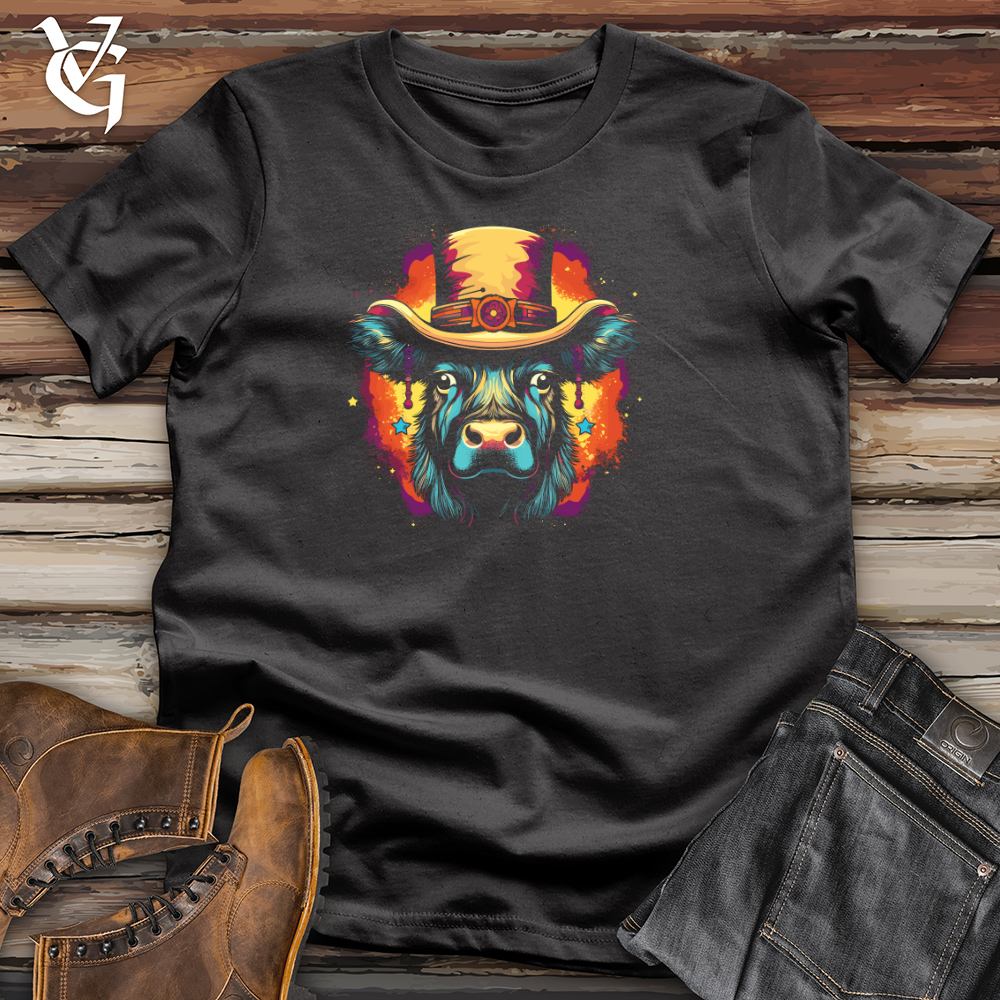 Retro Cosmic Top Hat Buffalo Cotton Tee