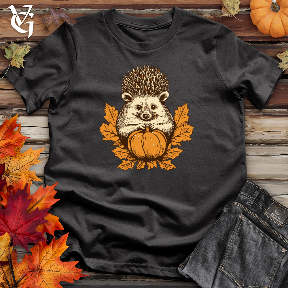 Autumn Crowned Hedgehog Cotton Tee