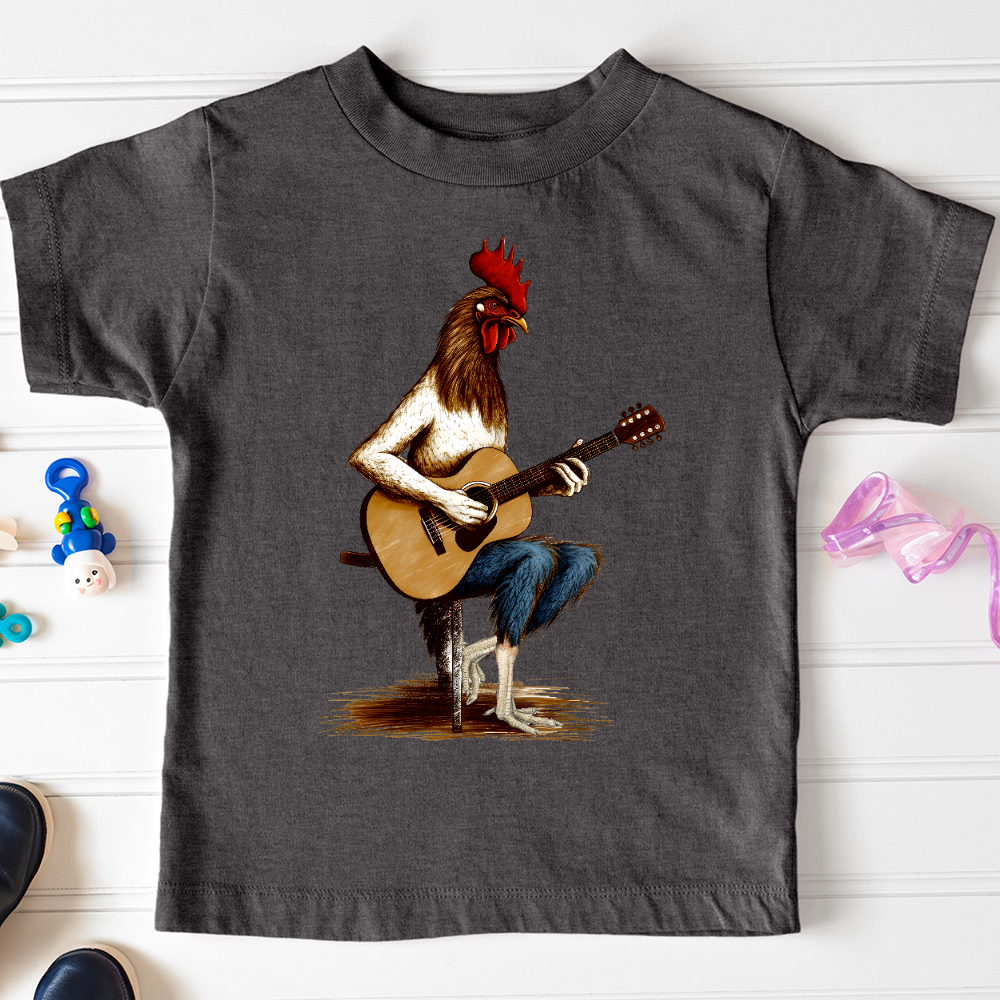 Chicken Guitarist Toddler Tee