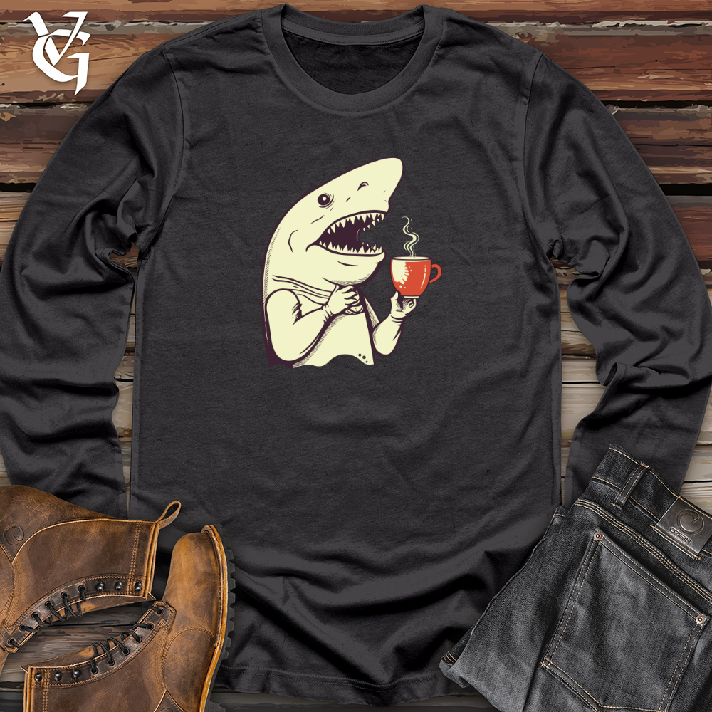 Caffeinated Shark Thoughts Long Sleeve