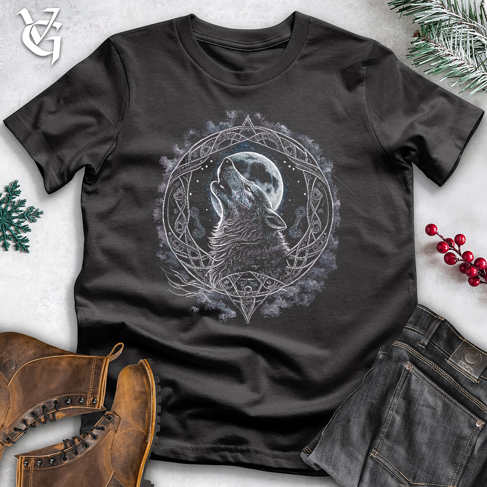 Celtic Howling Wolf Cotton Tee