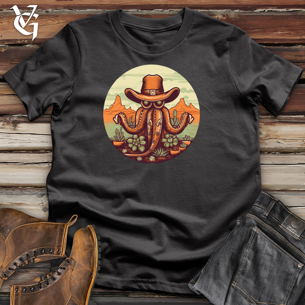 Desert Cowboy Octopus Cotton Tee