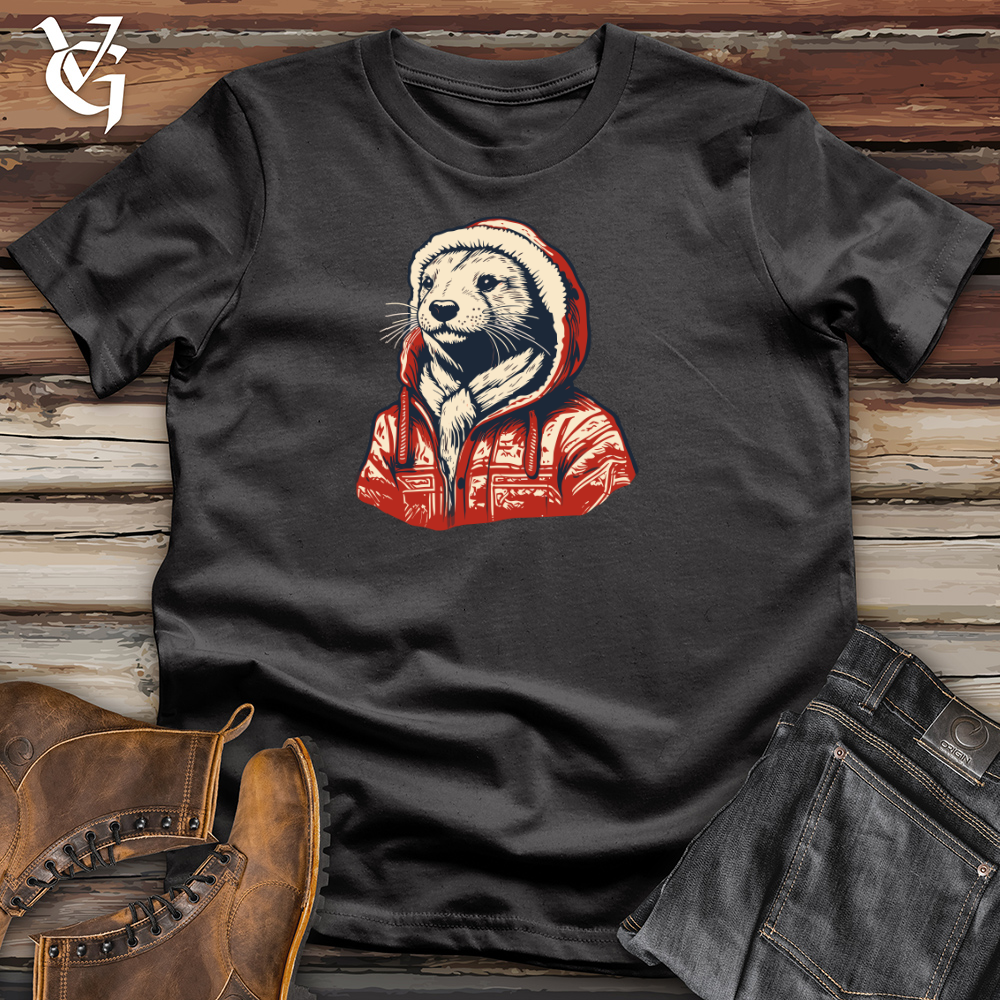 Retro Snuggly Otter Cotton Tee