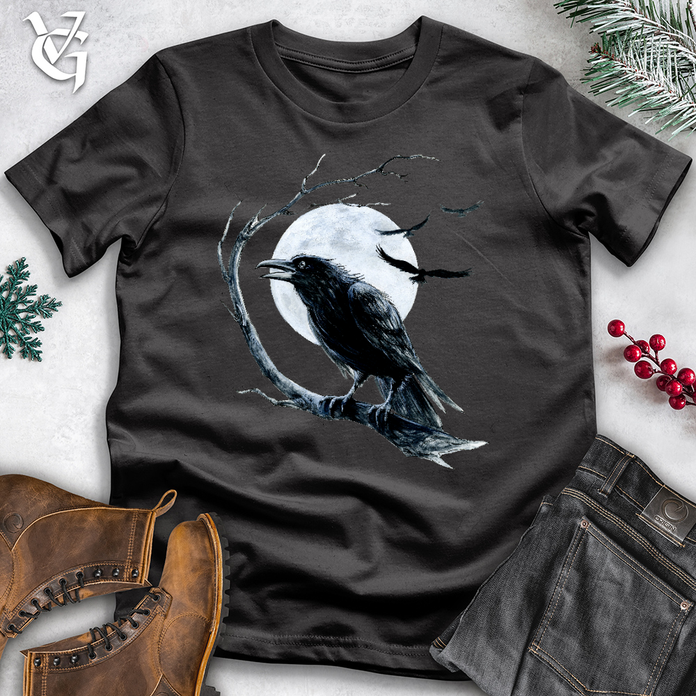 Cold Winter Raven  Cotton Tee