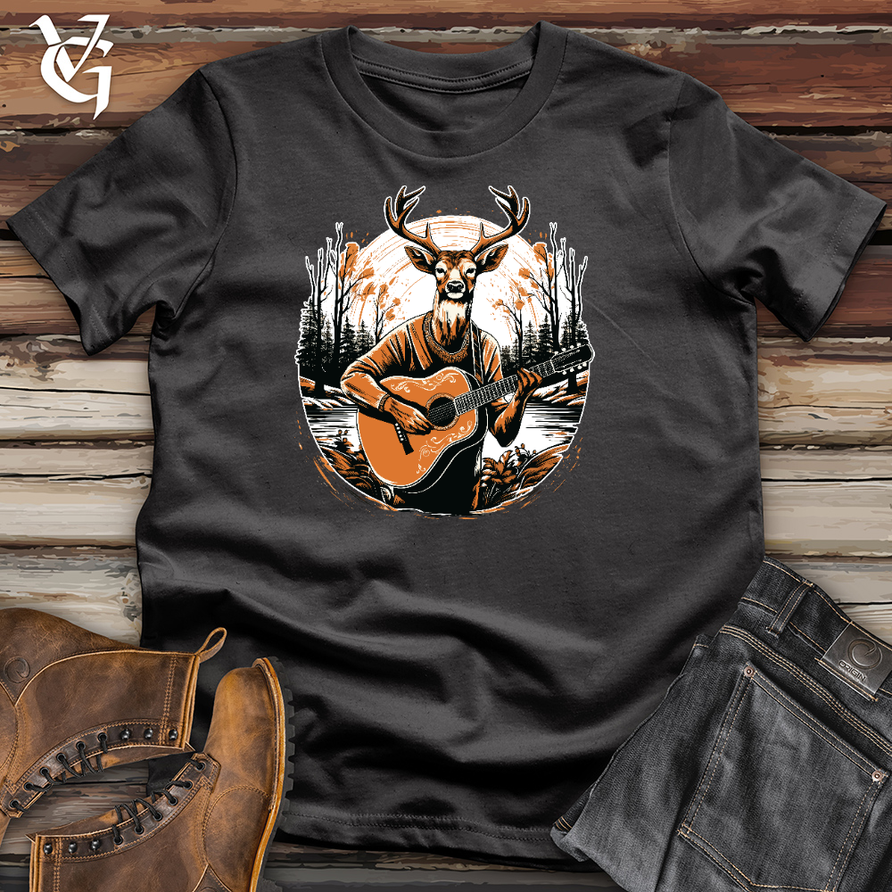 Deer With Guitar Cotton Tee