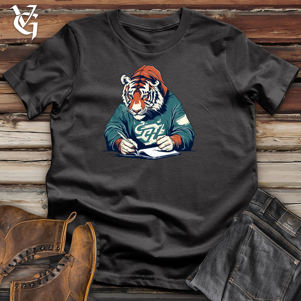 Retro Scribbling Tiger Cotton Tee