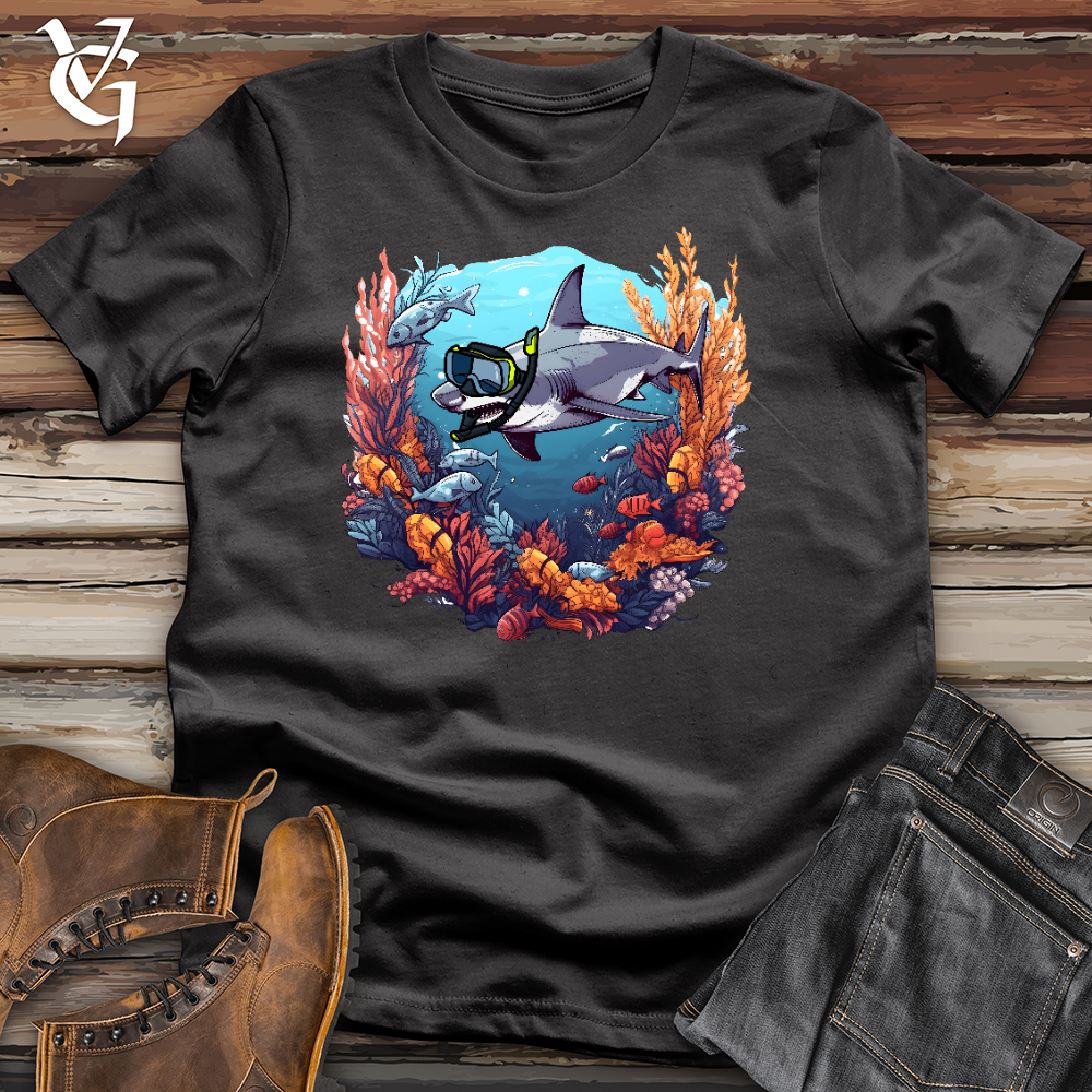 Snorkeling Shark Cotton Tee