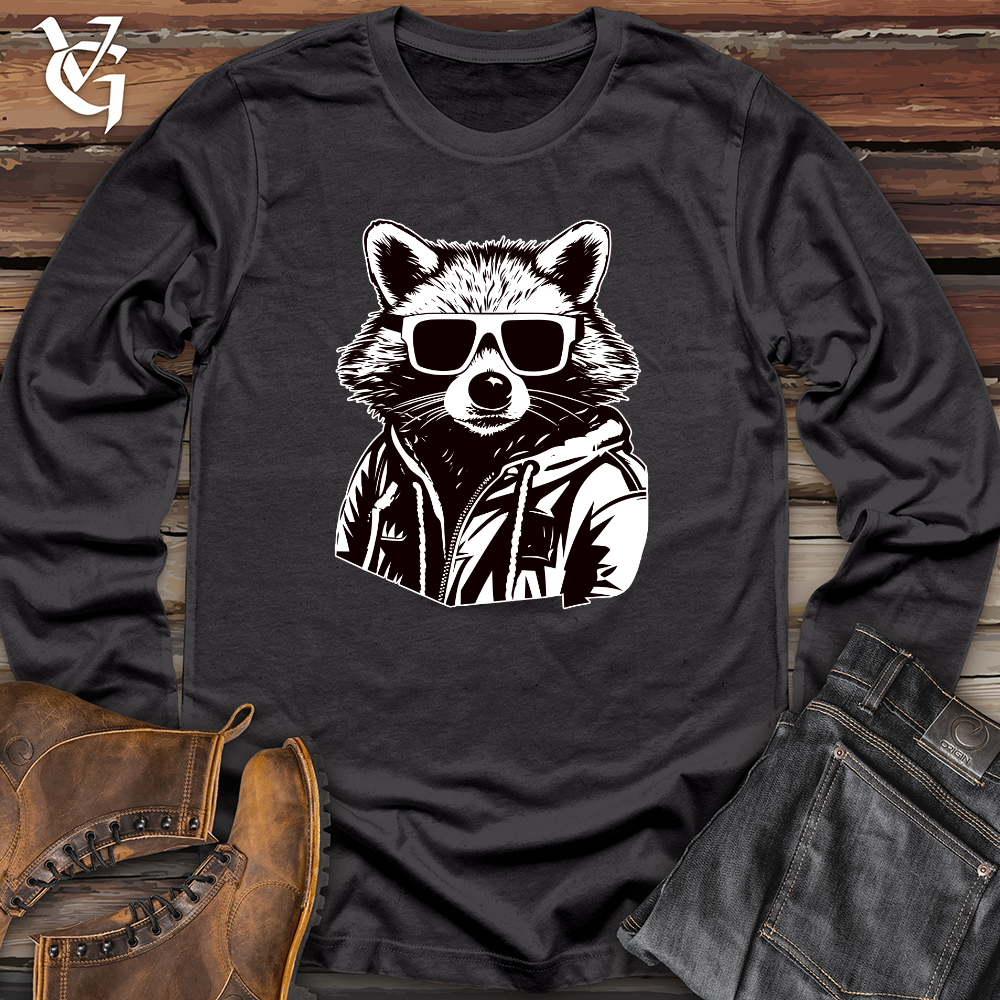 Retro Bandit Raccoon Long Sleeve