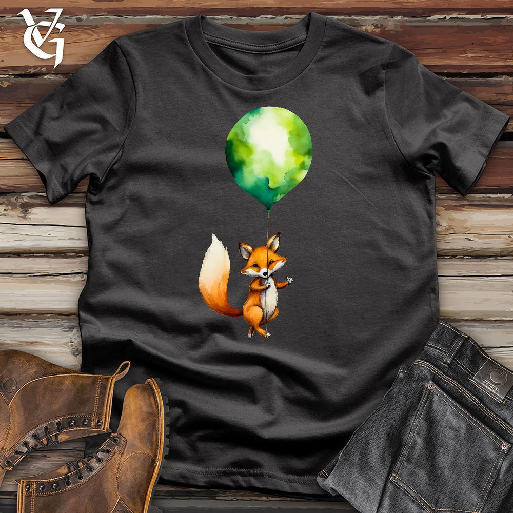 Fox Balloon Floating Cotton Tee