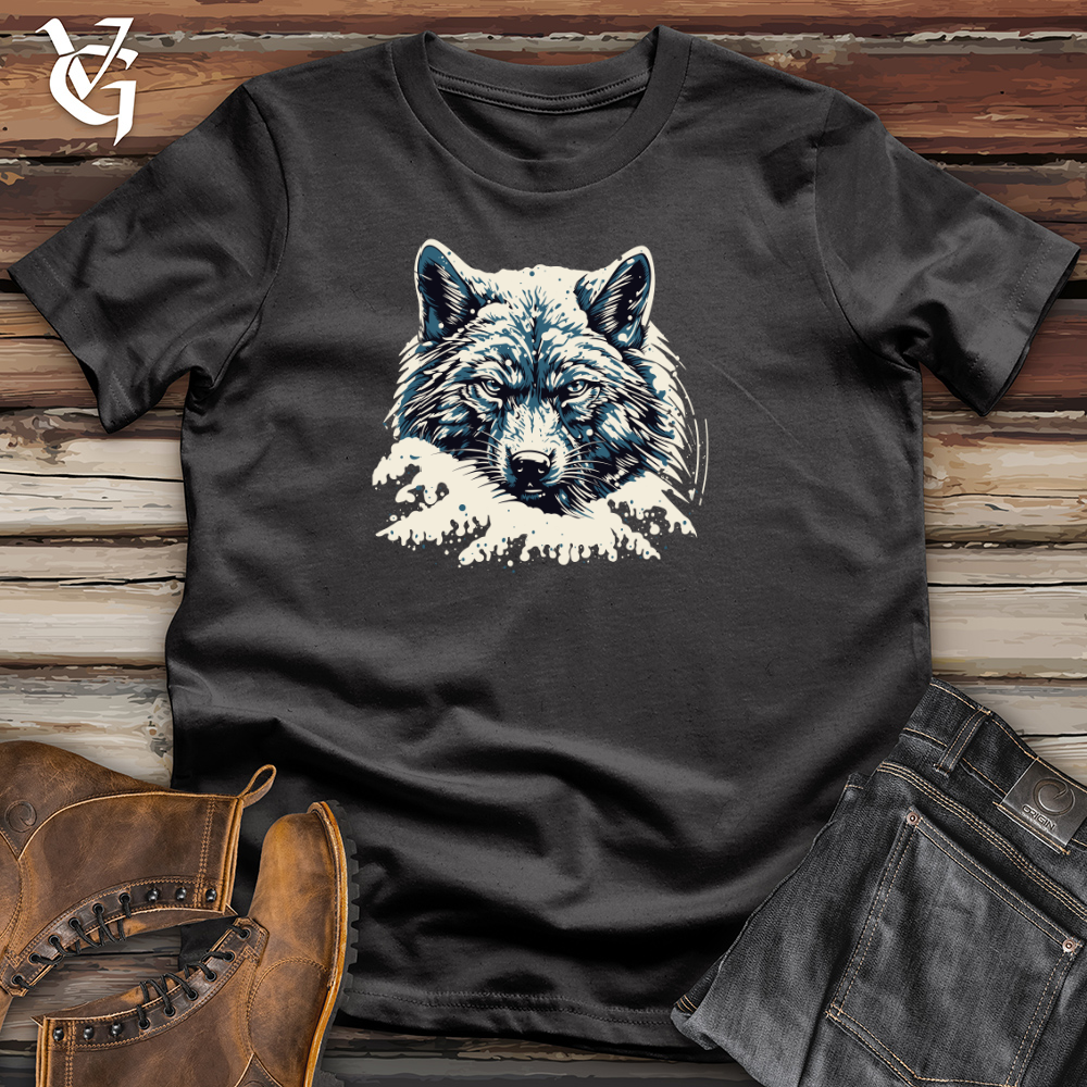 Retro Blizzard Wolf Cotton Tee