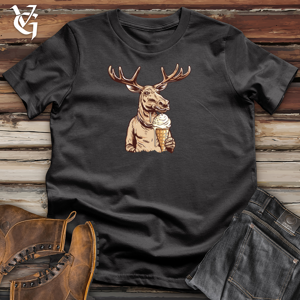 Antlered Ice Cream Balancer Cotton Tee