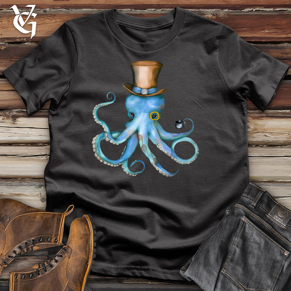 Top Hat Octopus Cotton Tee