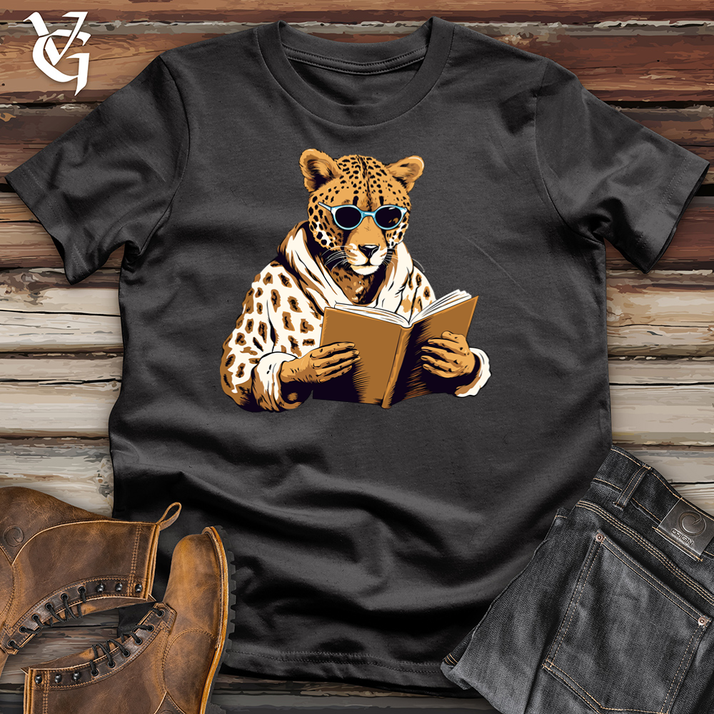 Retro Reader Cheetah Cotton Tee