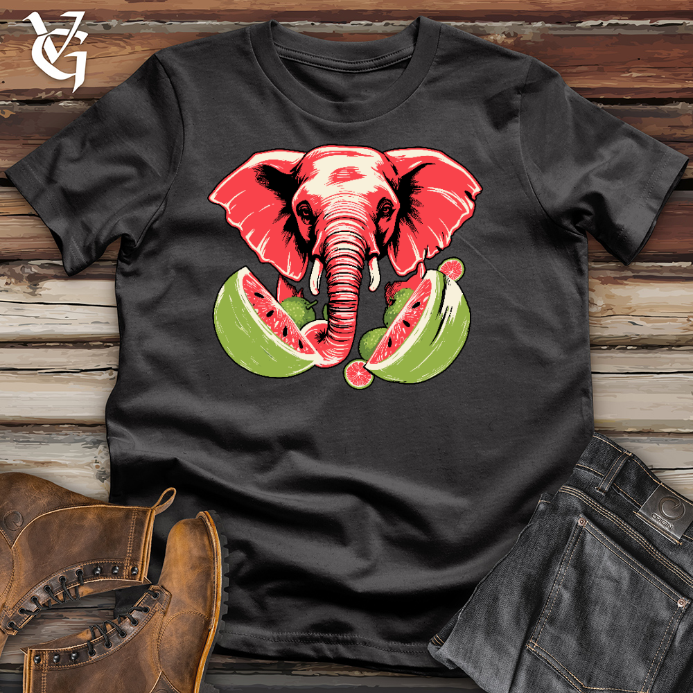 Elephant Watermelon Cotton Tee