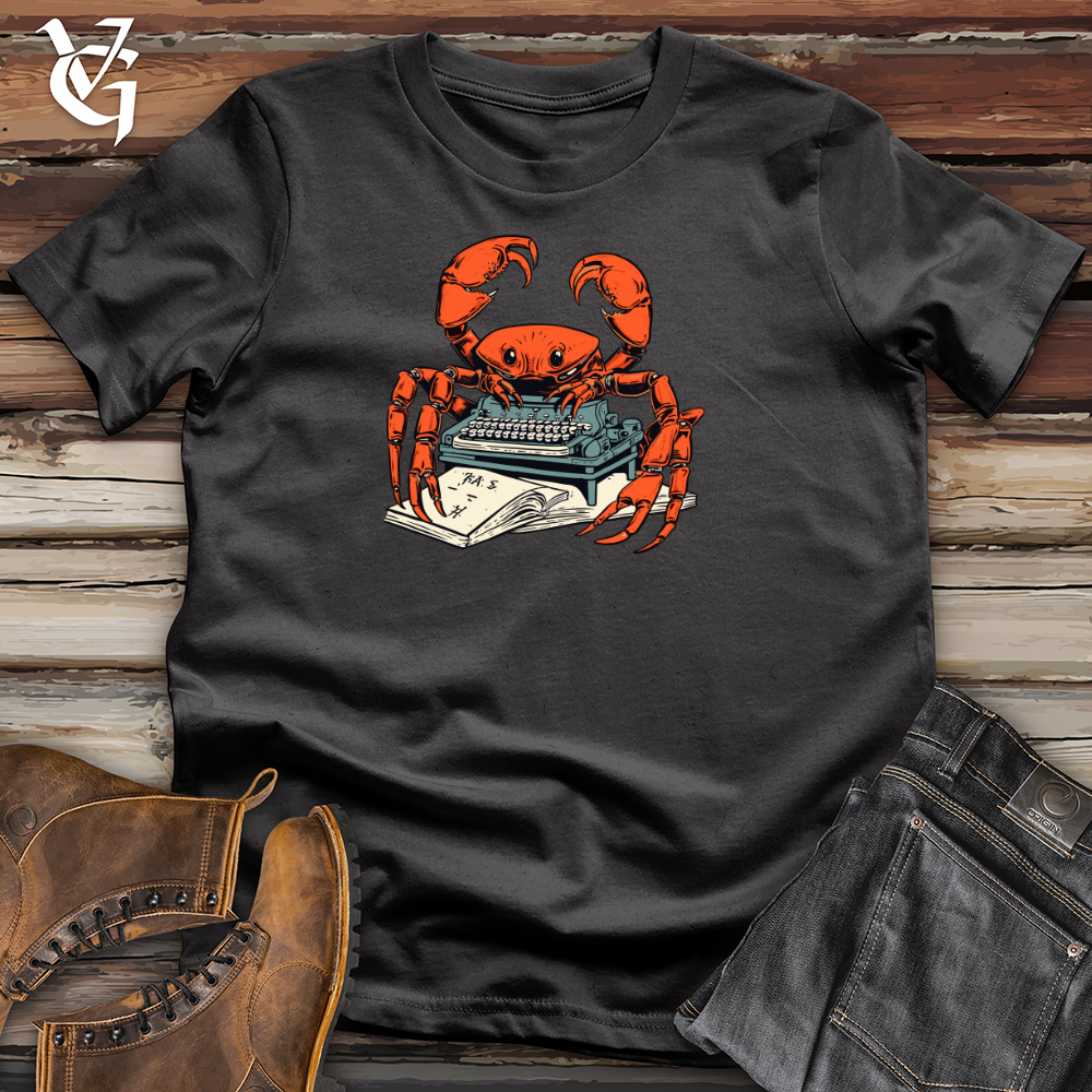 Crabby Punster Typewriter Cotton Tee