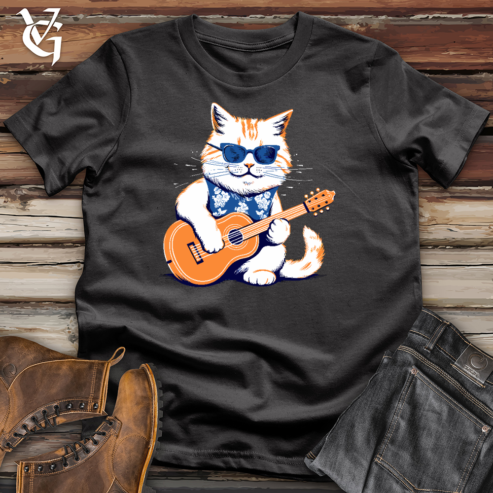 Ukulele Cat Serenade Cotton Tee