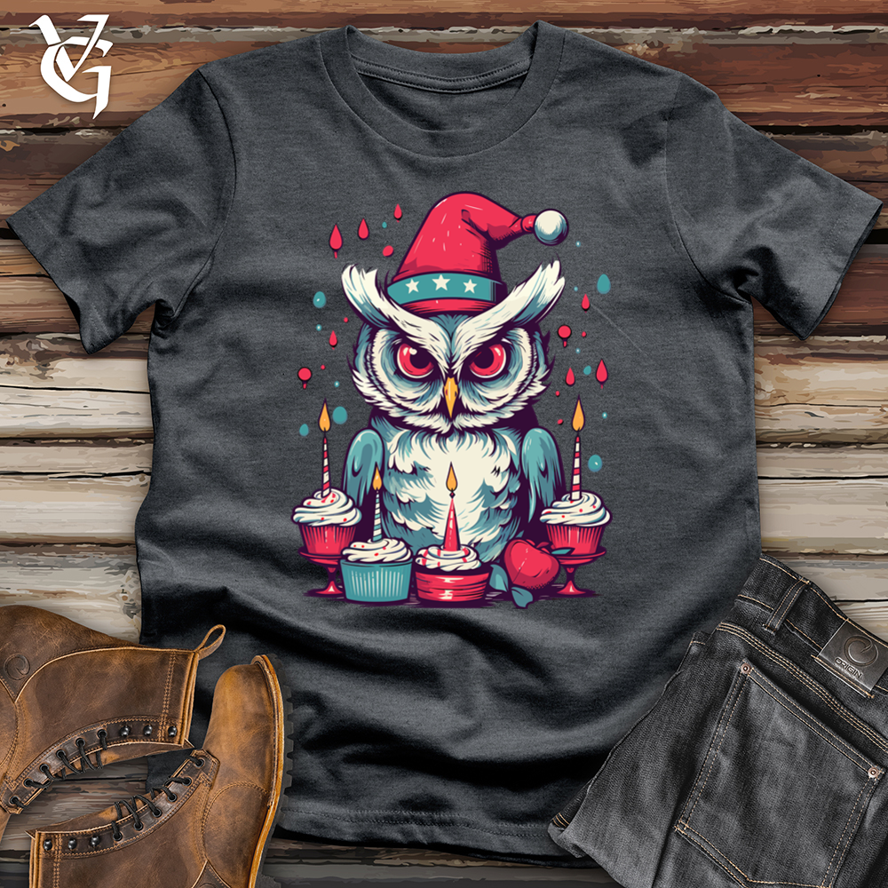 Vintage Party Owl Celebration Softstyle Tee