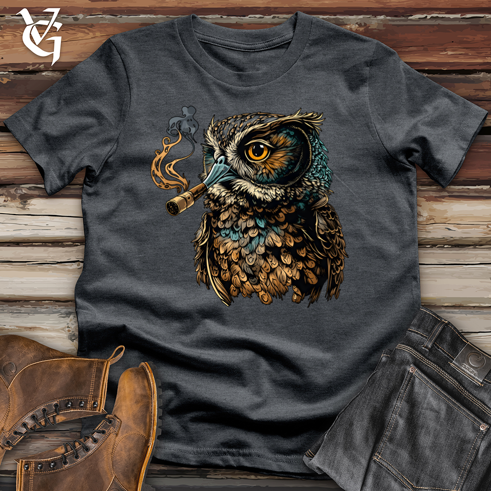Owl Smoking Pipe Softstyle Tee