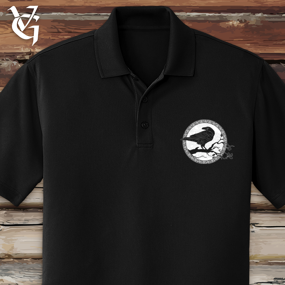 White Winter Raven Polo