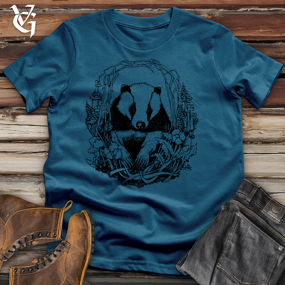 Honey Badger Wreath Cotton Tee