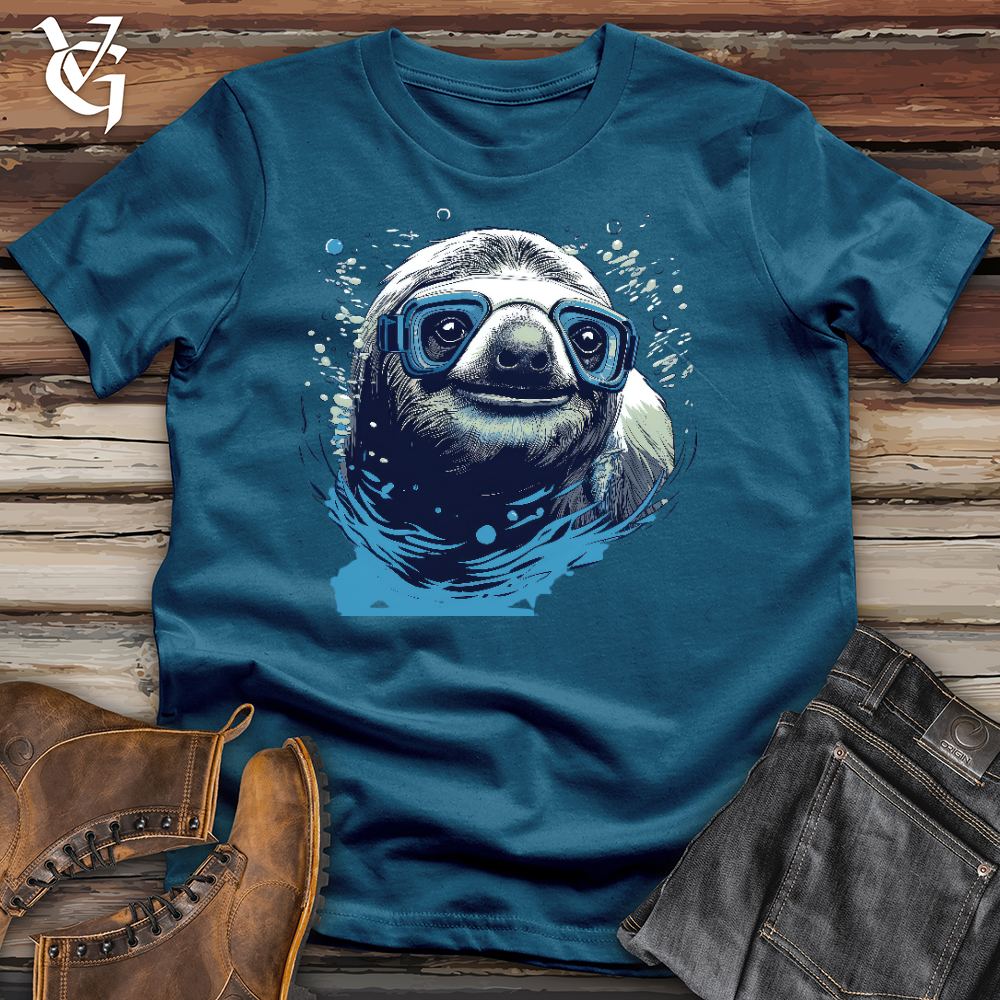 Swimming Sloth Cotton Tee