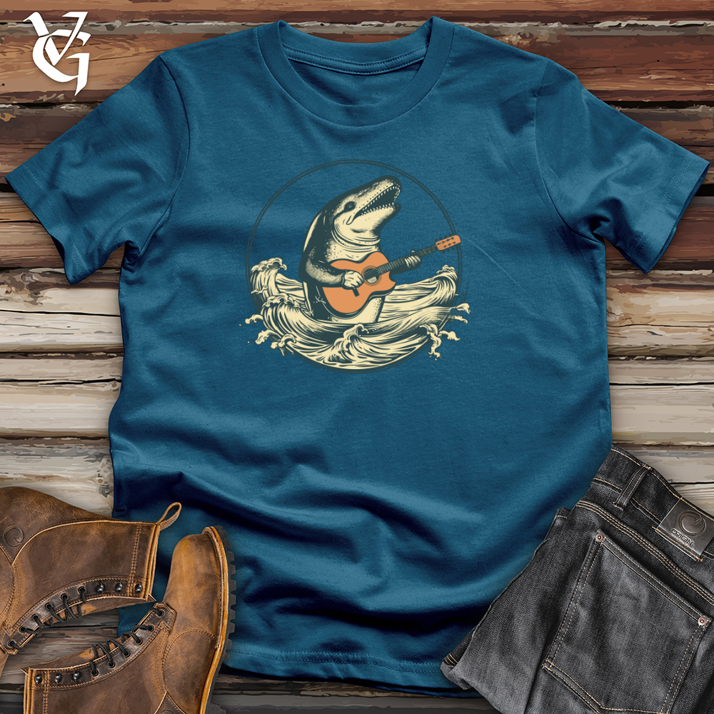 Retro Groove Whale Cotton Tee