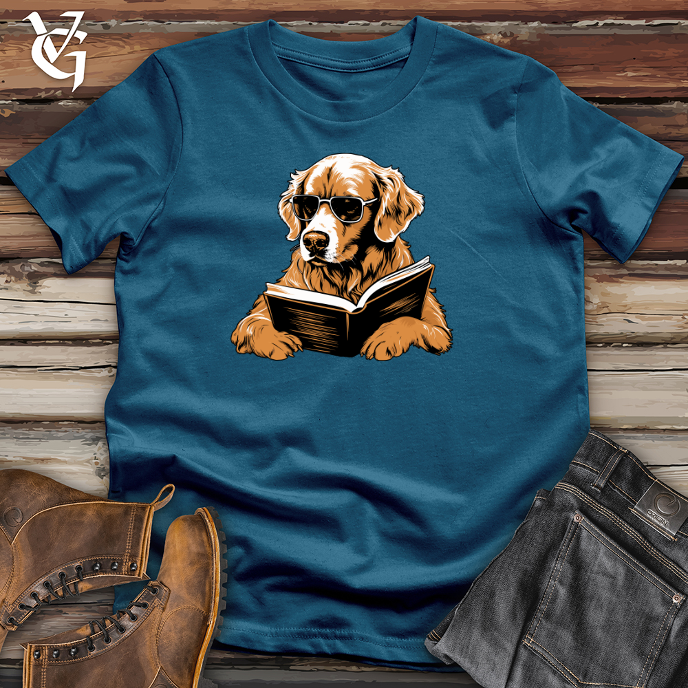 Golden Retriever Literary Escape Cotton Tee