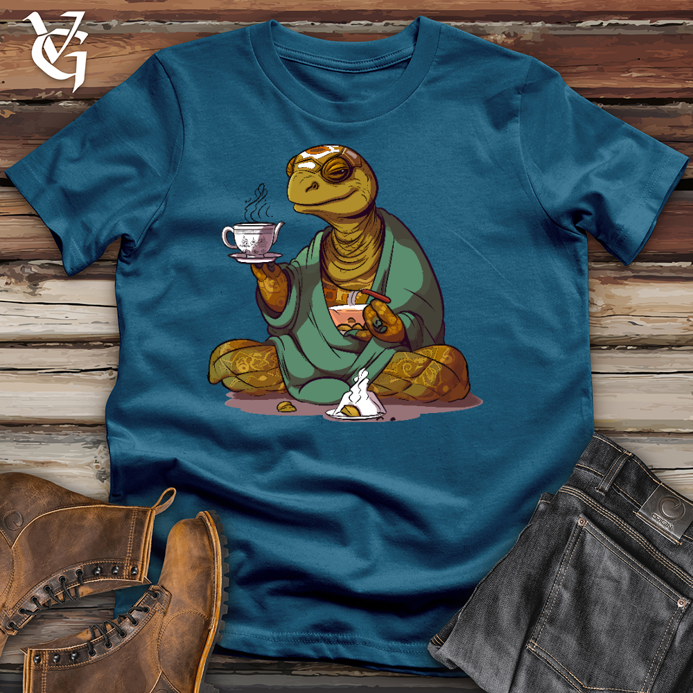 Turtle Tea Time Cotton Tee