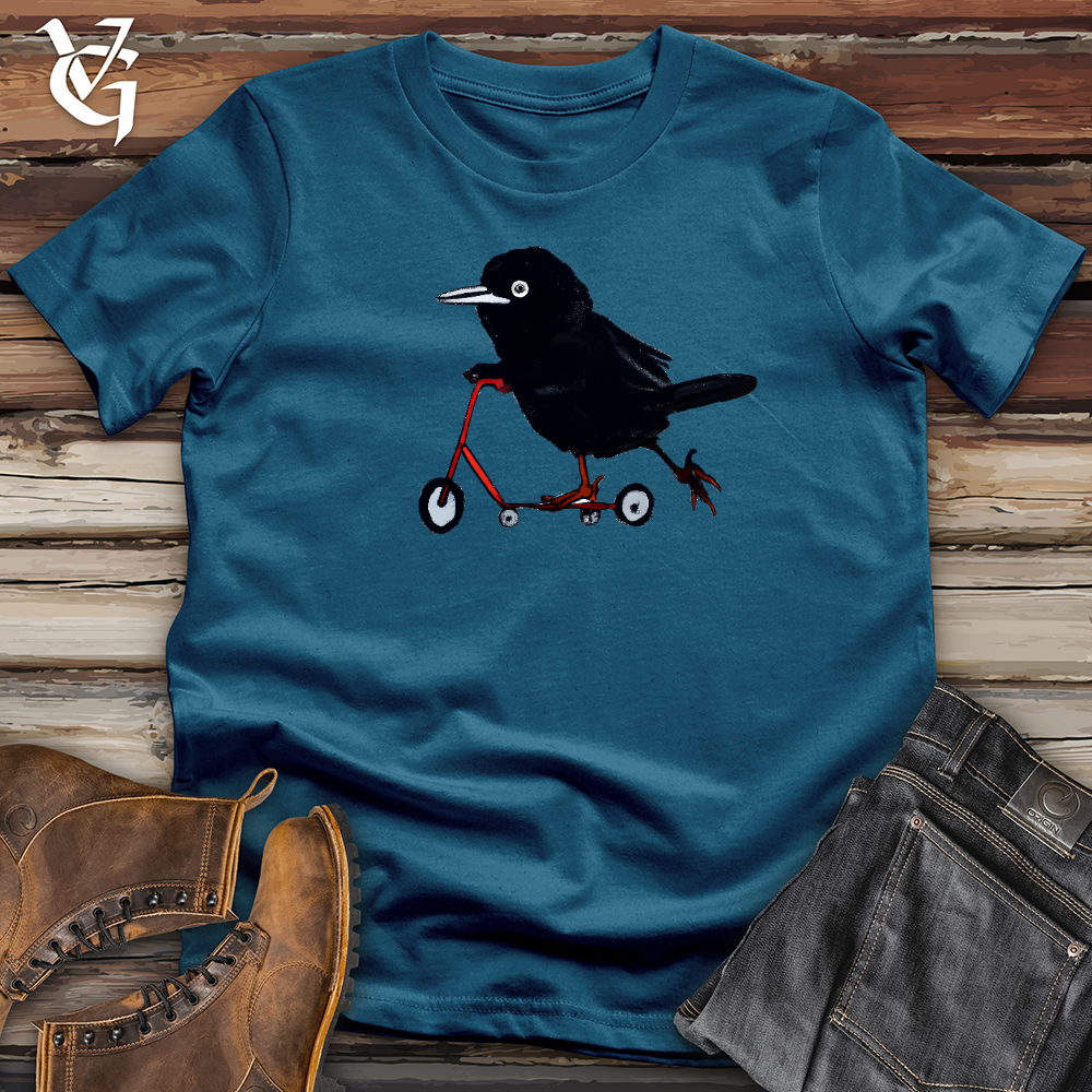 Crow Riding Scooter Cotton Tee