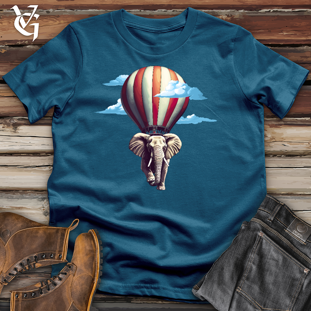 Elephant Air Balloon Cotton Tee